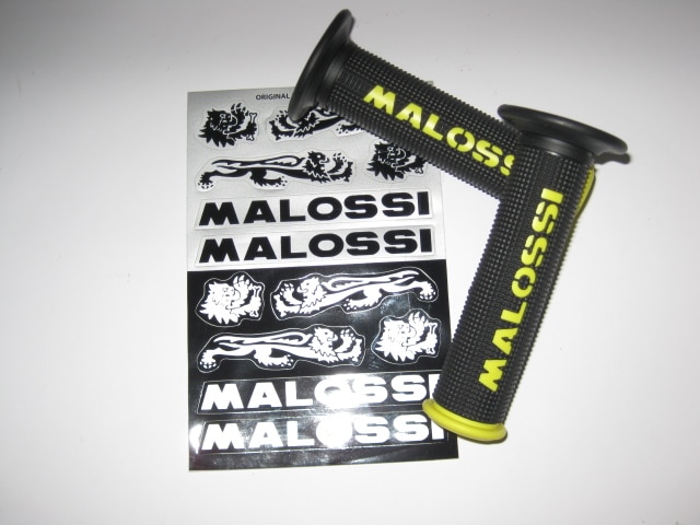 Manopole malossi nere/gialle - Tecno Moto